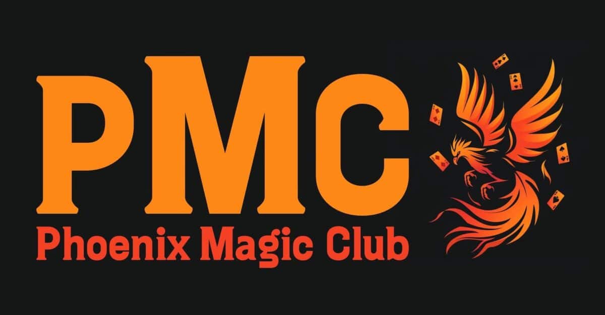 The Phoenix Magic Club logo, showcasing a colorful phoenix, representing the essence of magic and creativity.